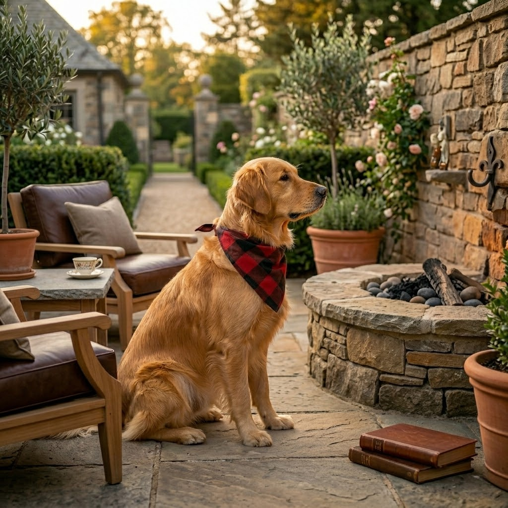 Classic Plaid Pet Bandana Set