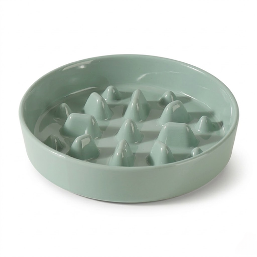 Ceramic pet slow-eating bowl